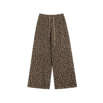 Leopard print casual pants TK0113