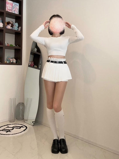 「reistyle_twinkle」Pleated mini skirt TK0318