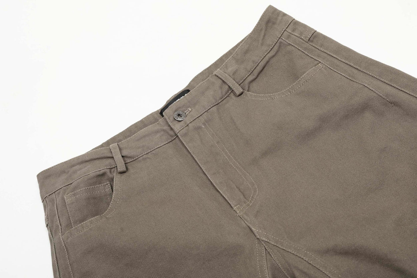 Brown Curved Design Wide Pants TK0214