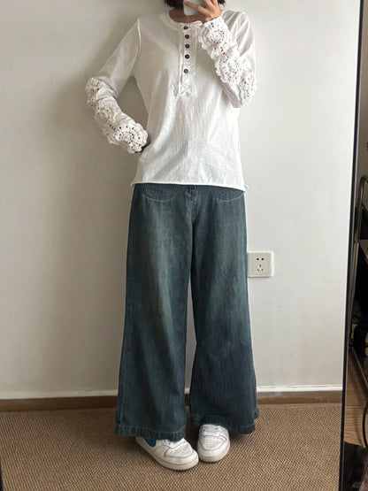 Sleeve Cutout Long Sleeve T-Shirt TK0400