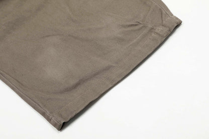 Brown Curved Design Wide Pants TK0214