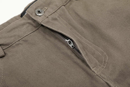 Brown Curved Design Wide Pants TK0214