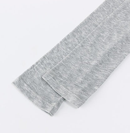 透け感シンプル長袖トップス ME0011