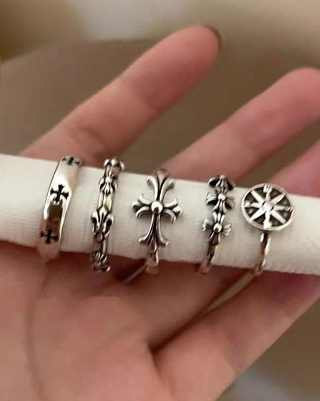 「5点セット」レトロデザイン リング SP0020