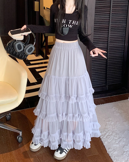 Ballet-style tulle puff skirt TK0192