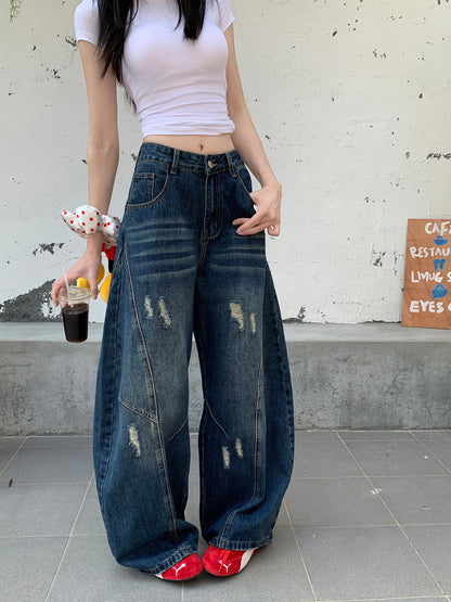 Distressed balloon pants TK0198