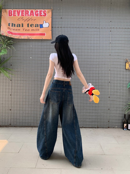 Distressed balloon pants TK0198