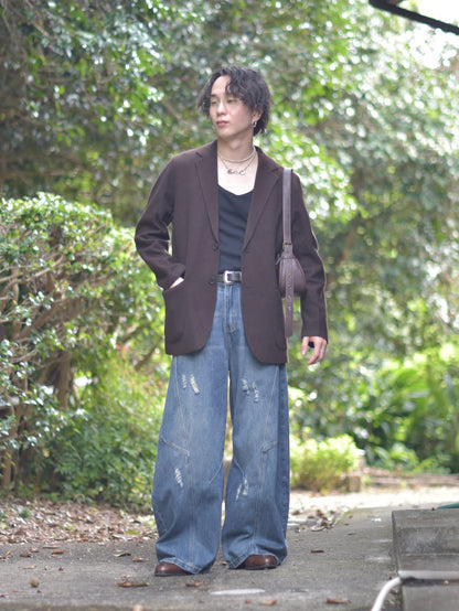 Distressed balloon pants TK0198