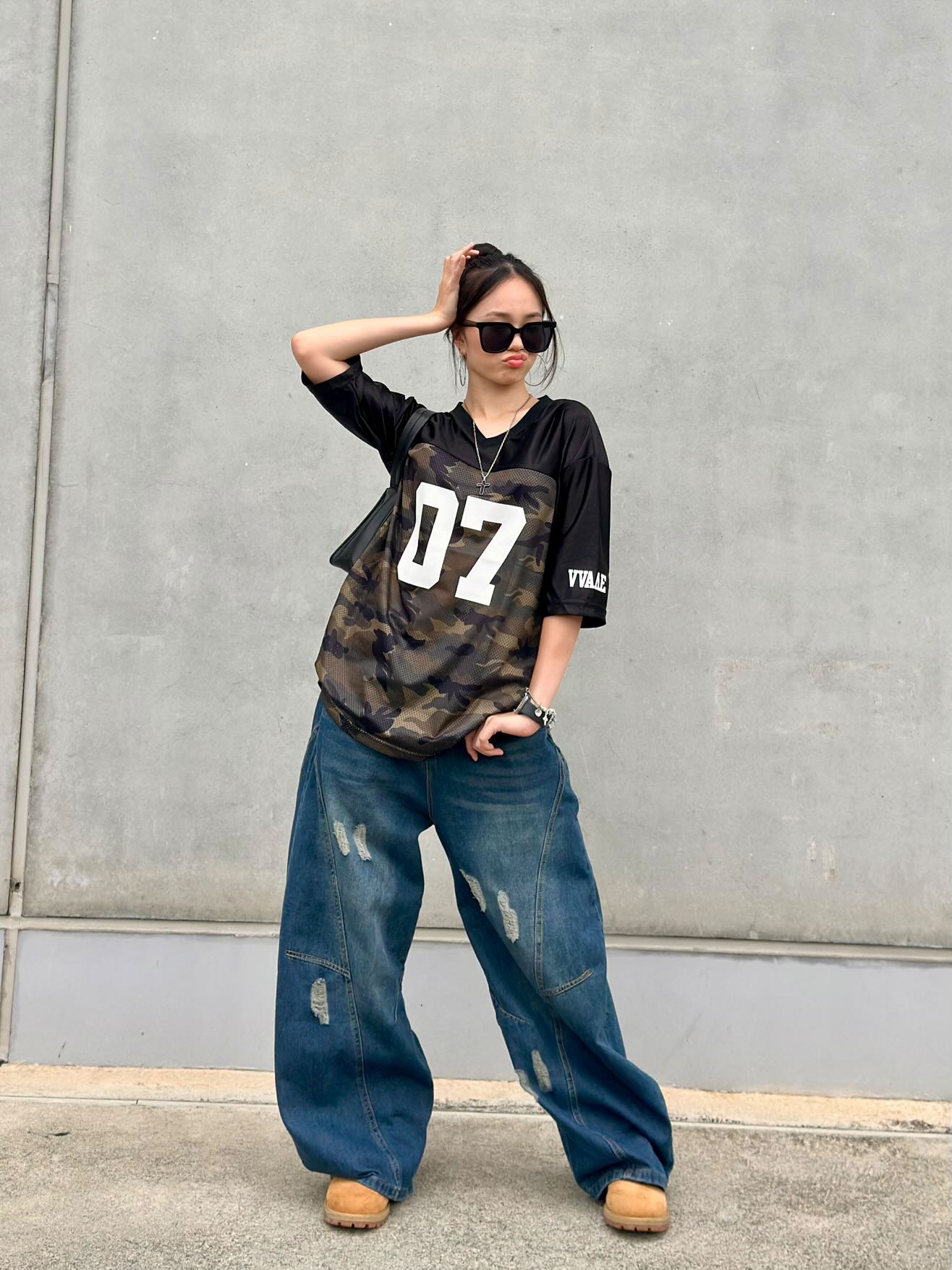 Distressed balloon pants TK0198