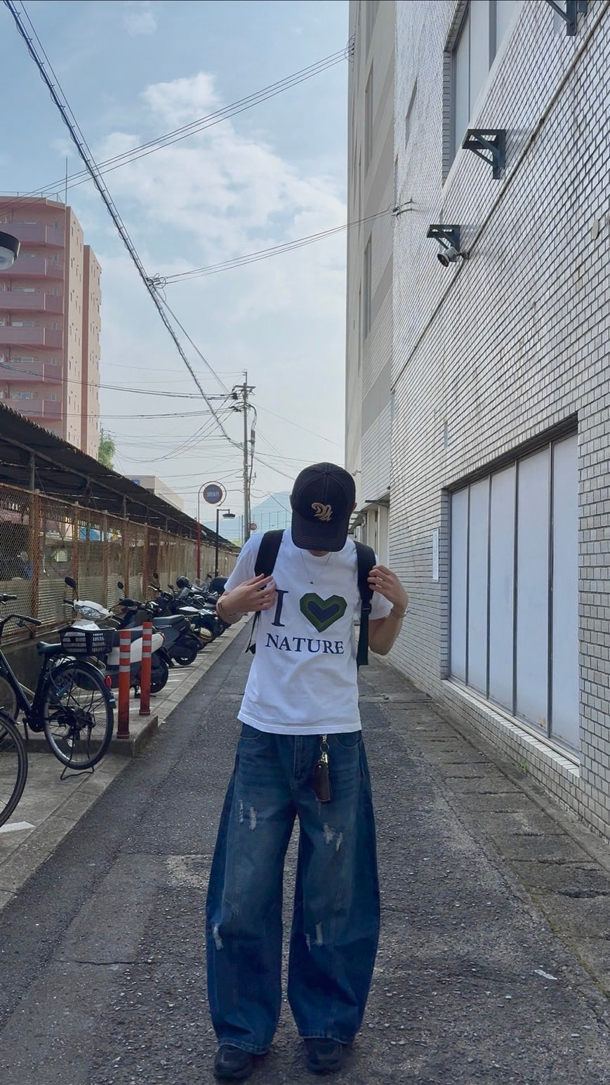 Distressed balloon pants TK0198
