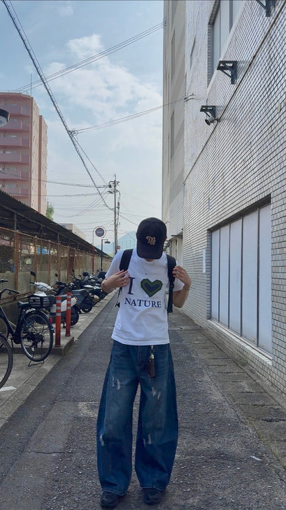 Distressed balloon pants TK0198