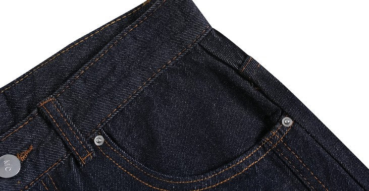 "Embroidered" Wide Baggy Denim Pants TK0305
