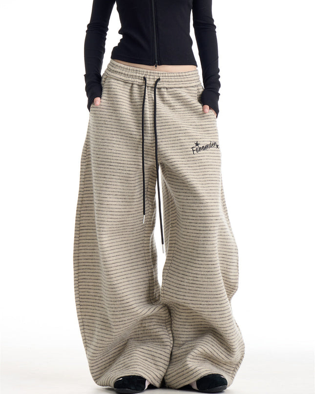 ボーダー柄スウェットパンツ TK0364