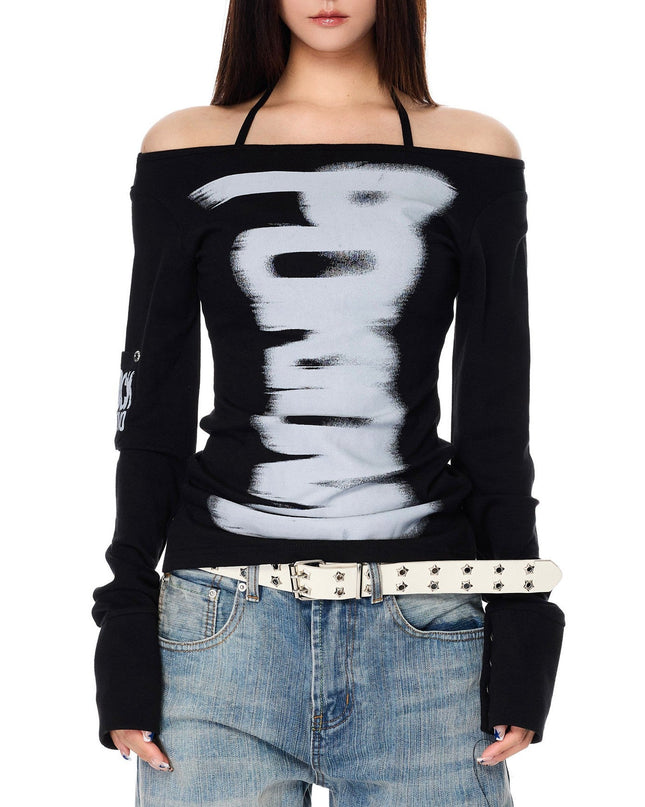 前後2WAYストリートロゴプリントロンT TK0376