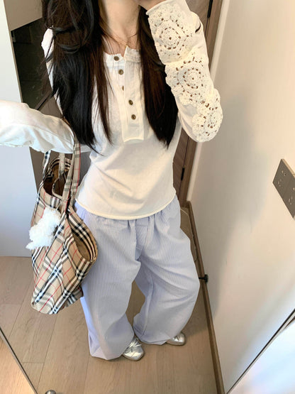 Sleeve Cutout Long Sleeve T-Shirt TK0400