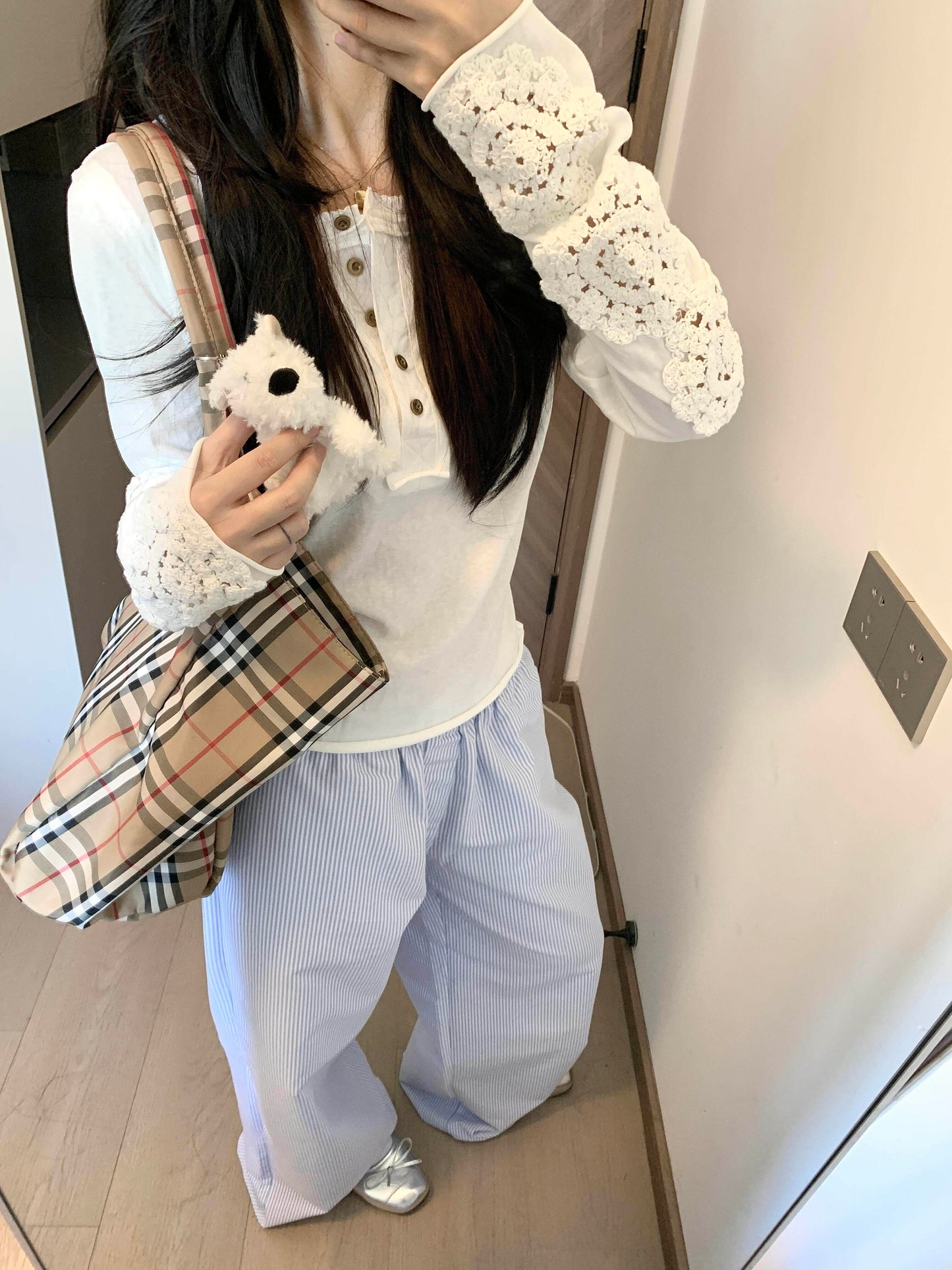 Sleeve Cutout Long Sleeve T-Shirt TK0400