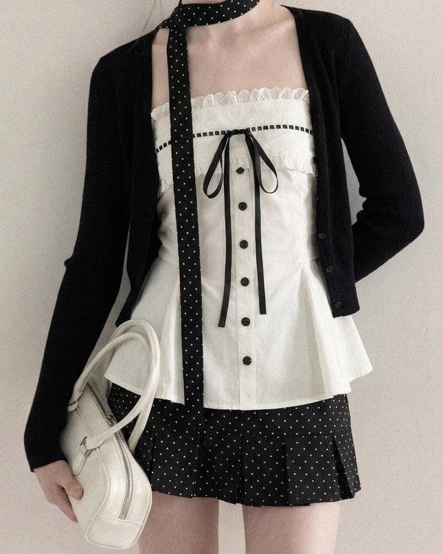 レースキャミ＆カーディガンセット TK0411