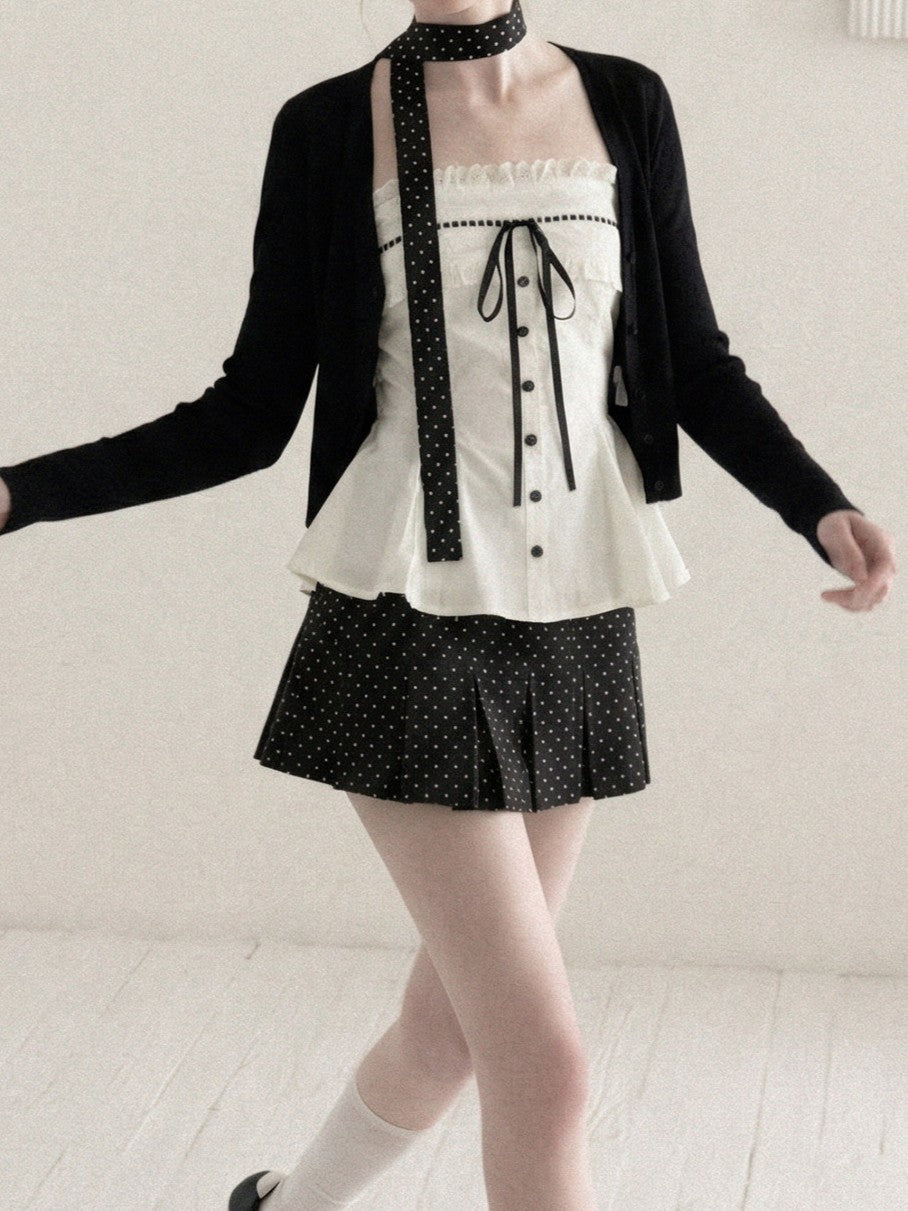 Lace Camisole & Cardigan Set TK0411