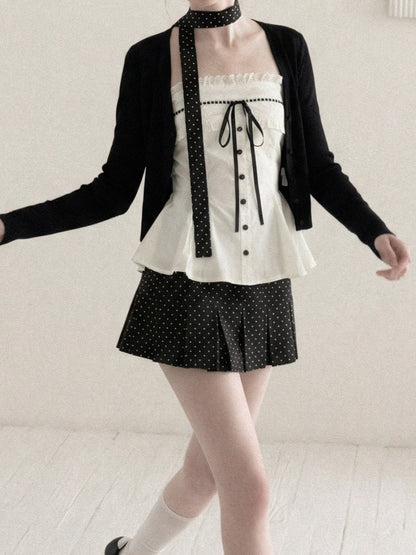 Lace Camisole & Cardigan Set TK0411