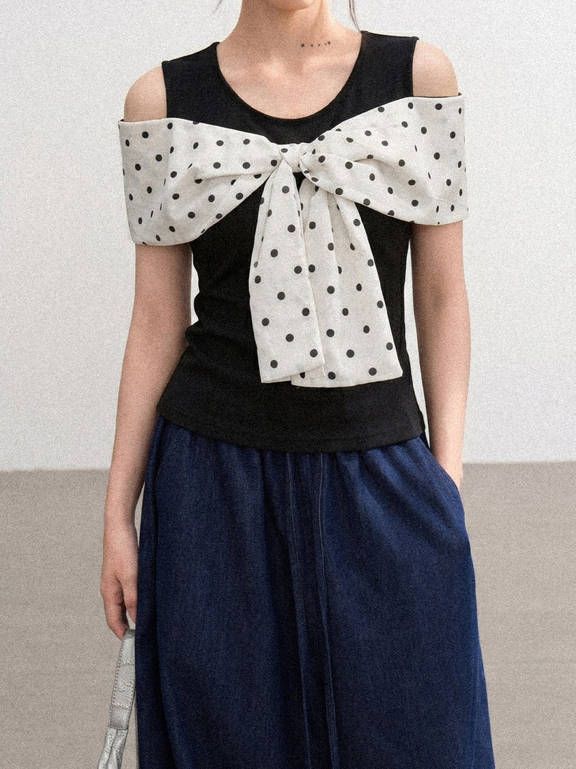 Ribbon Bustier Layered Top TK0486