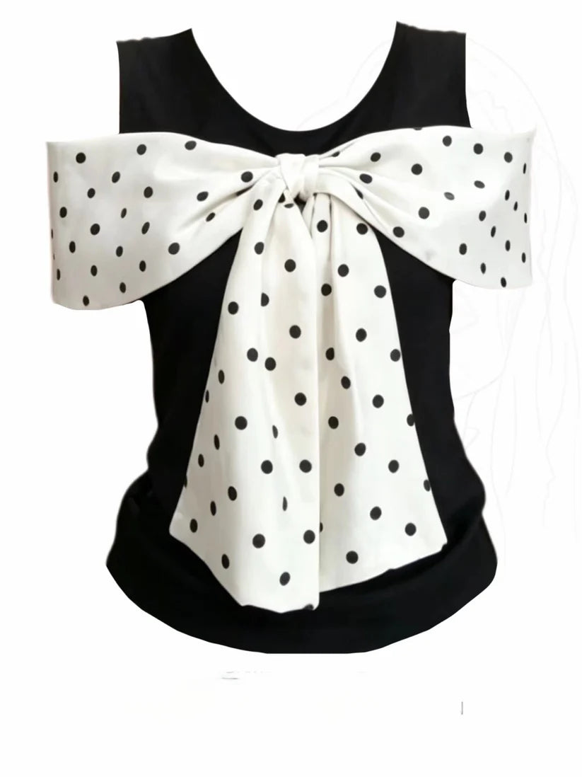 Ribbon Bustier Layered Top TK0486