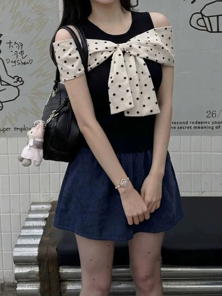 Ribbon Bustier Layered Top TK0486