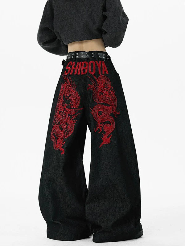 2-Way Embroidered Street Jeans TK0555