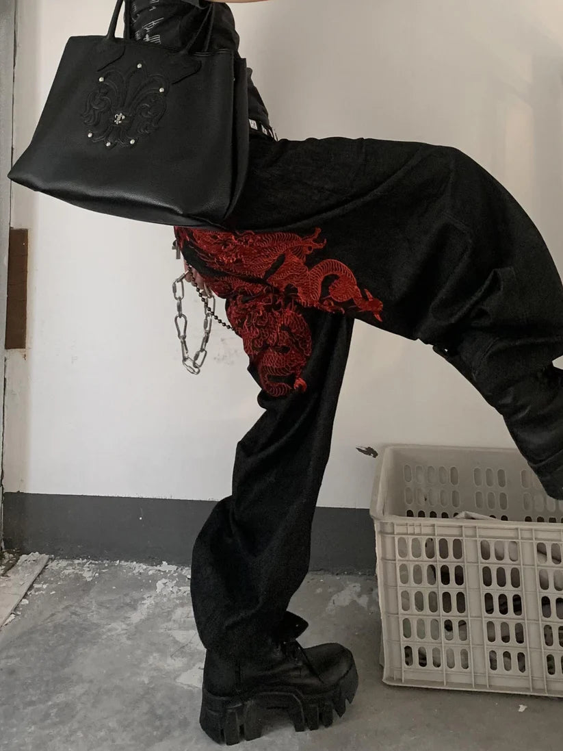 2-Way Embroidered Street Jeans TK0555