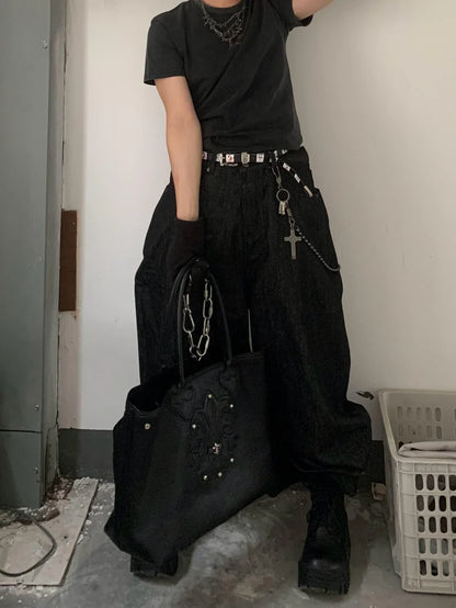 2-Way Embroidered Street Jeans TK0555